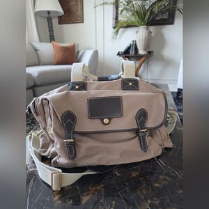 Eddie Bauer Ford Vintage Canvas Travel Duffle Bag